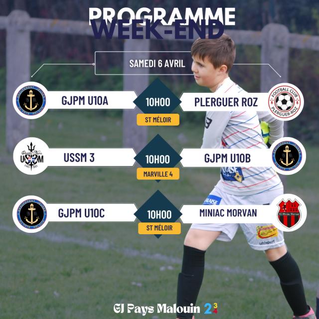 GJPM - Programme  : PROGRAMME DU WEEK - END